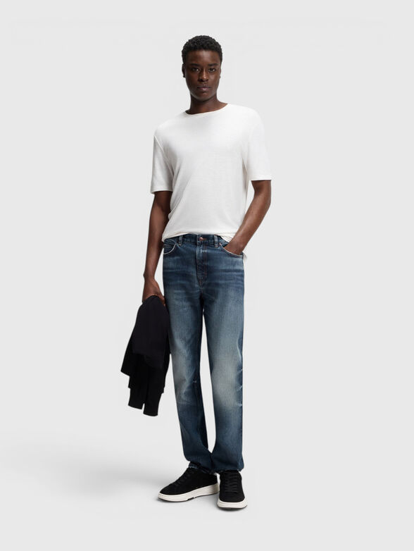 Slim-fit jeans with a bleached effect - 4
