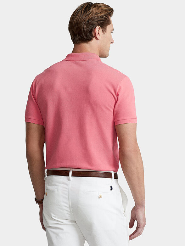 Polo-shirt in coral color - 4