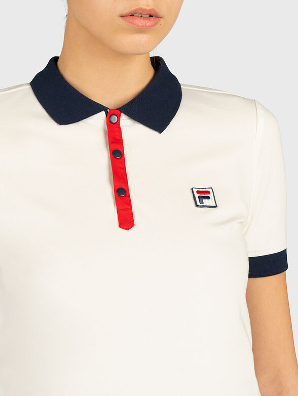 HATEYA Polo-shirt with contrasting collar  - 2