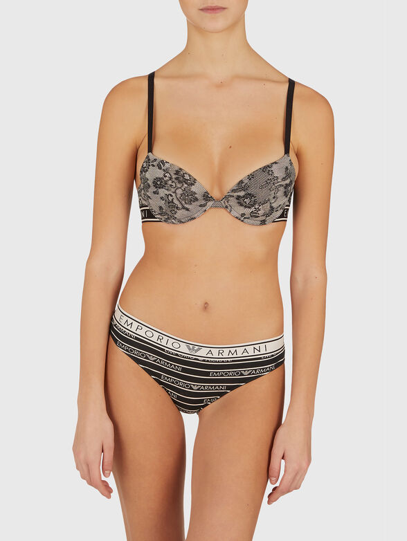 Set of two pairs of cotton briefs in black - 2