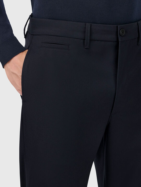 Wool blend trousers  - 3