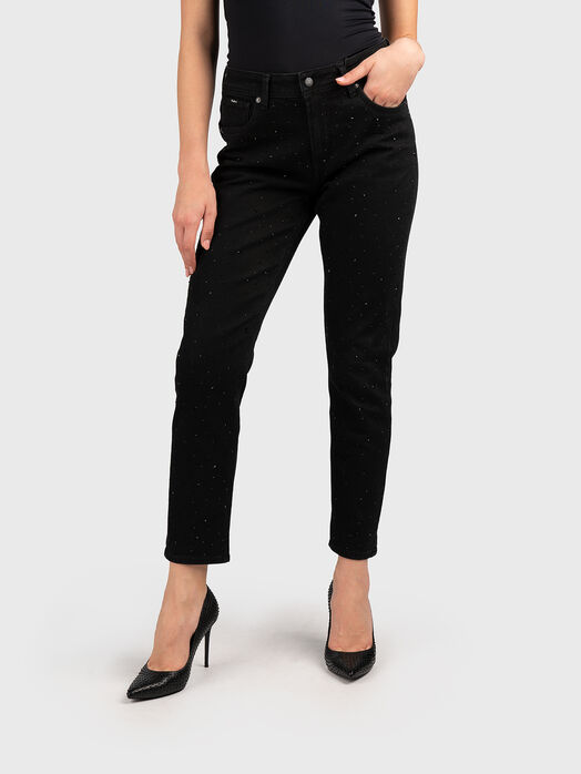 SPARKLE black jeans with rhinestones