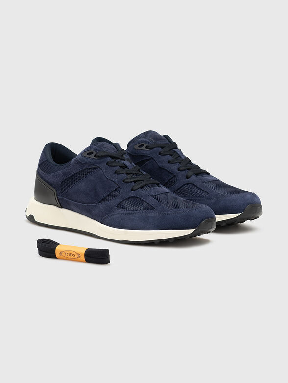 Suede and textile sneakers - 2