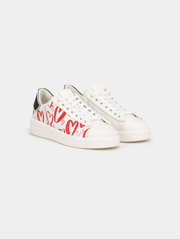 ROCKIES7 sneakers with red heart print - 2
