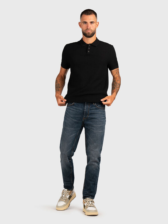 Polo shirt with embossed texture - 2