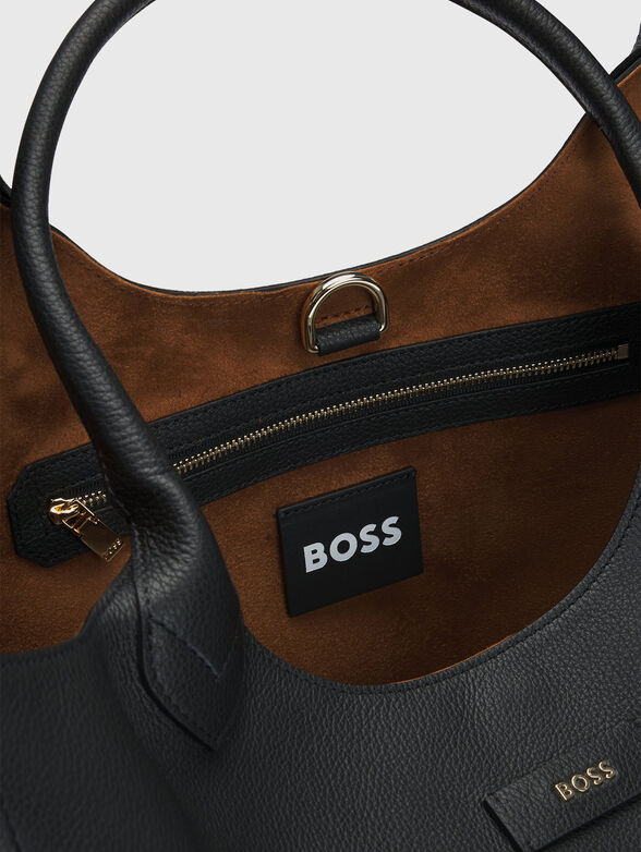 LENAH leather bag with logo - 6