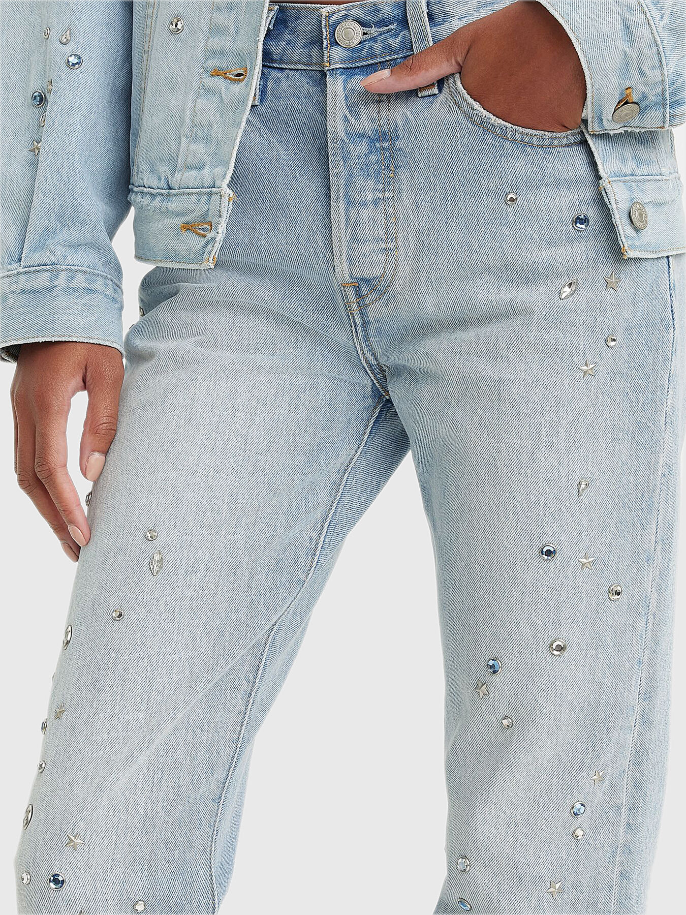 Levi's embellished jeans clearance