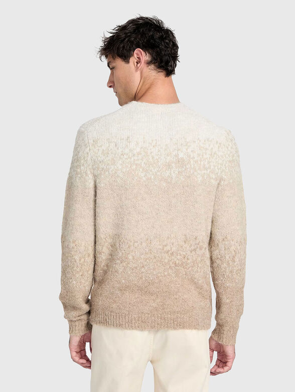 Wool blend sweater with ombre effect - 3