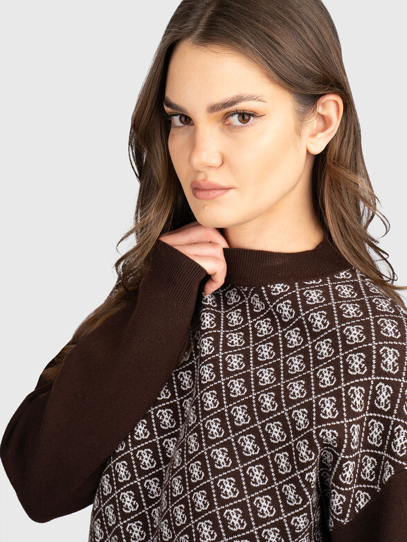 Turtleneck sweater with 4G logo - 4