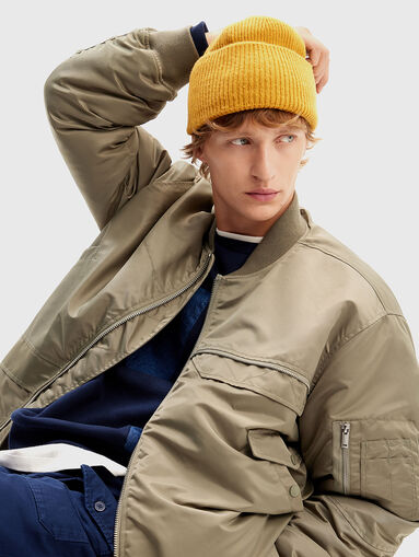 Bomber jacket in green color - 5