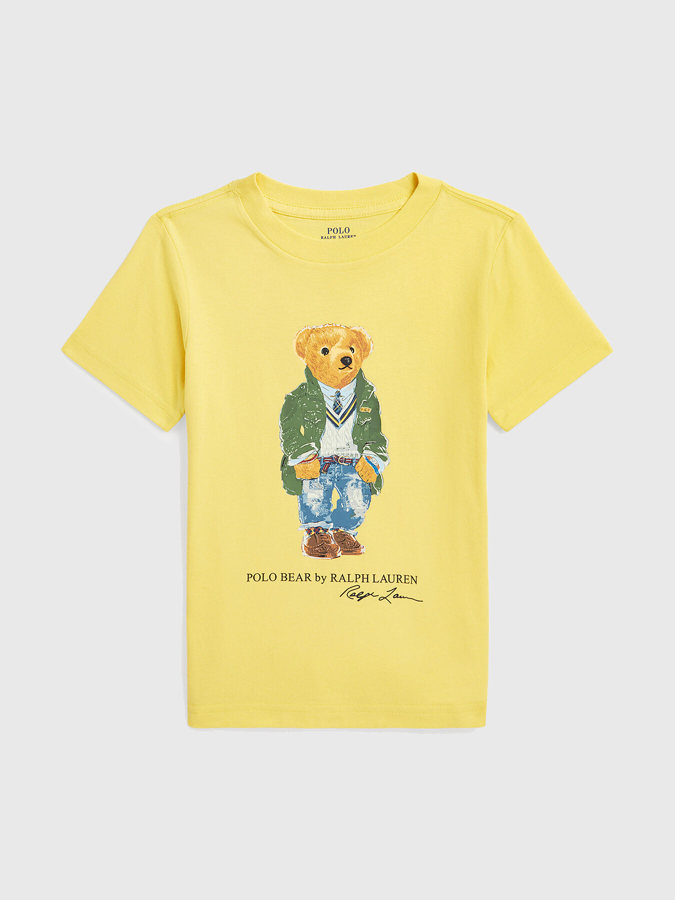 Cotton T-shirt with Polo Bear print brand POLO RALPH LAUREN
