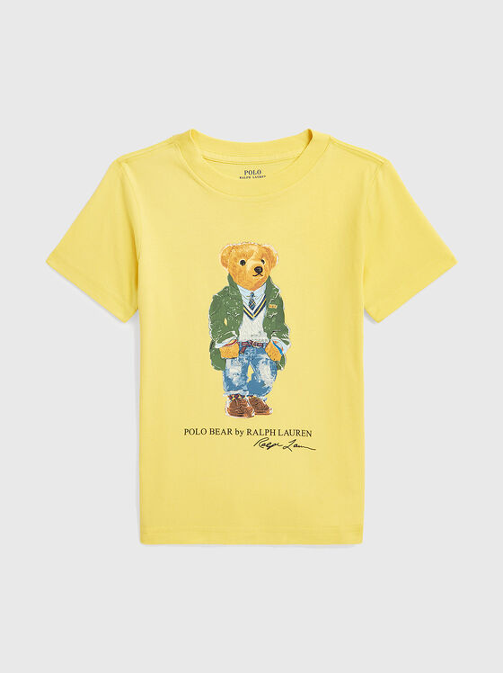 Тениска от памук с Polo Bear принт - 1