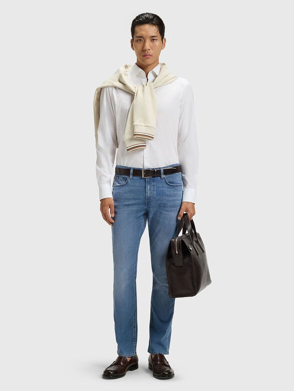 Straight jeans with logo - 4