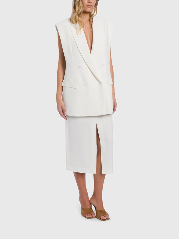 Viscose skirt with slits - 4