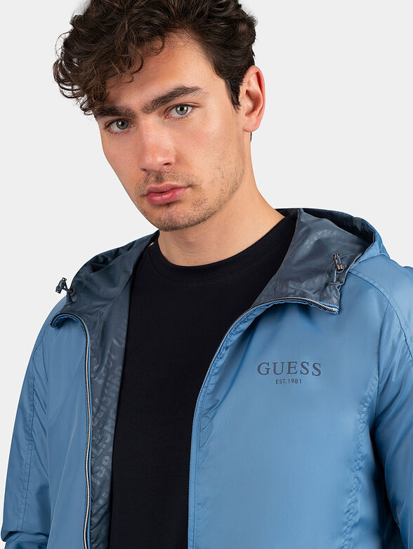 Reversible jacket with logo print - 5