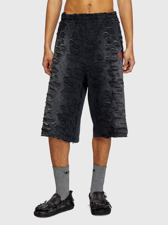 P-ECHIO-R1 shorts with rips - 1