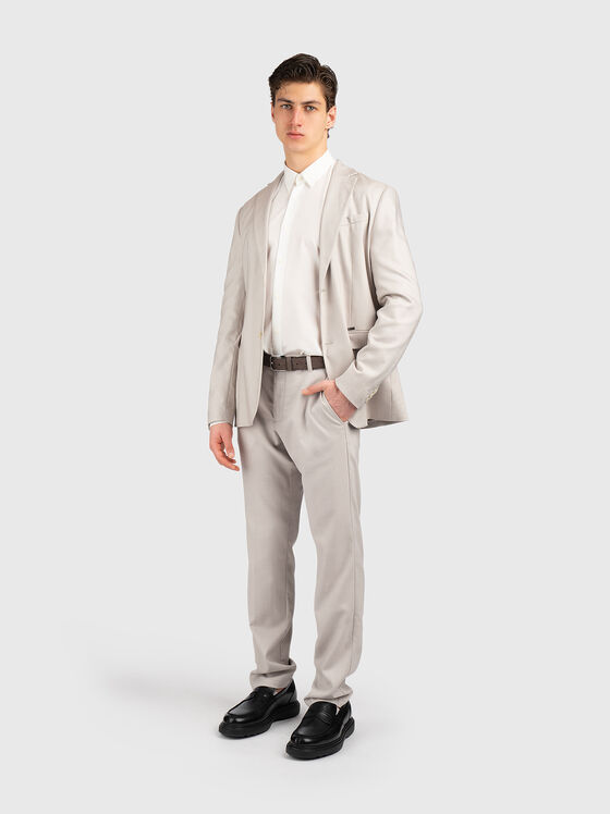 Gray single-breasted blazer - 2