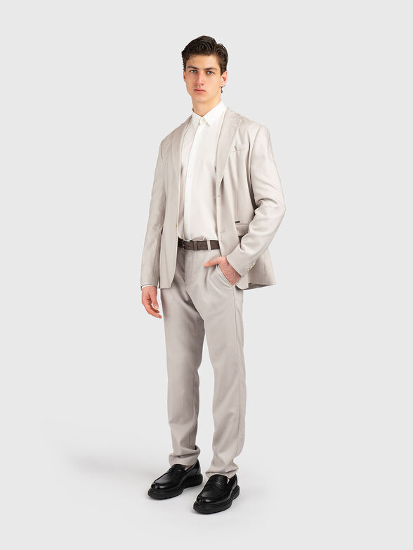 Gray single-breasted blazer - 2