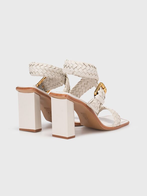 Nappa leather heeled sandals - 3
