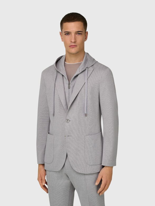 MADISON blazer with detachable hood - 1