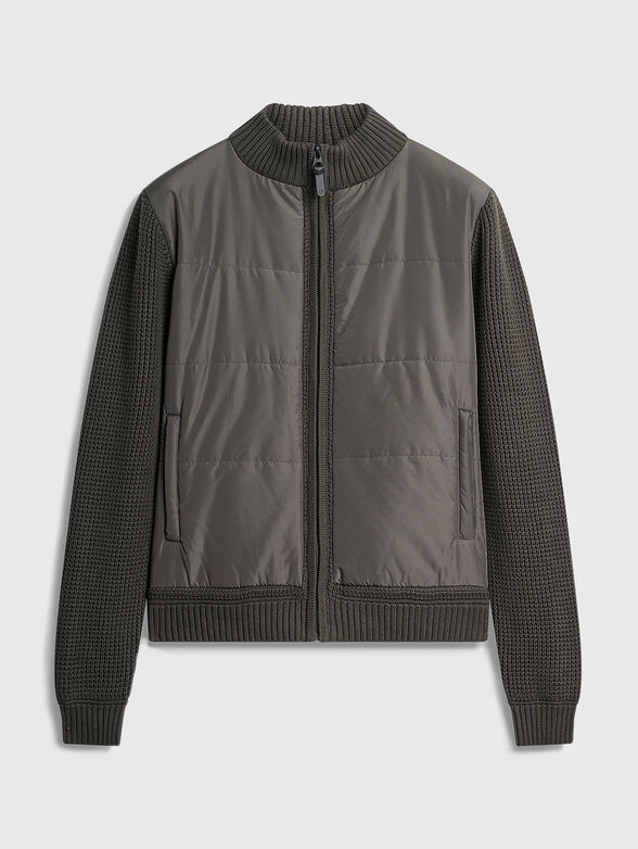 Black sweatshirt with zip - 4