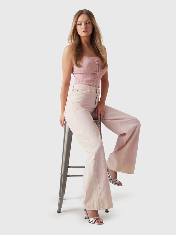 POINTELLE REINA top in pink - 2