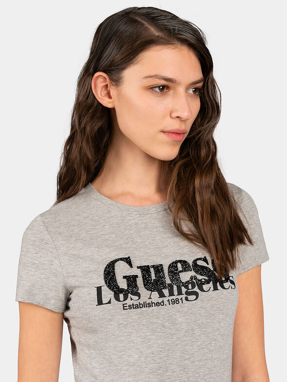 T-shirt with embossed logo - 2