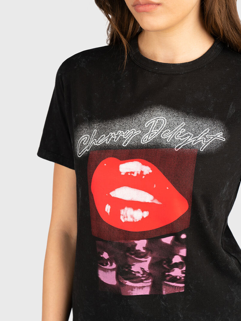 Cotton T-shirt with logo - 3