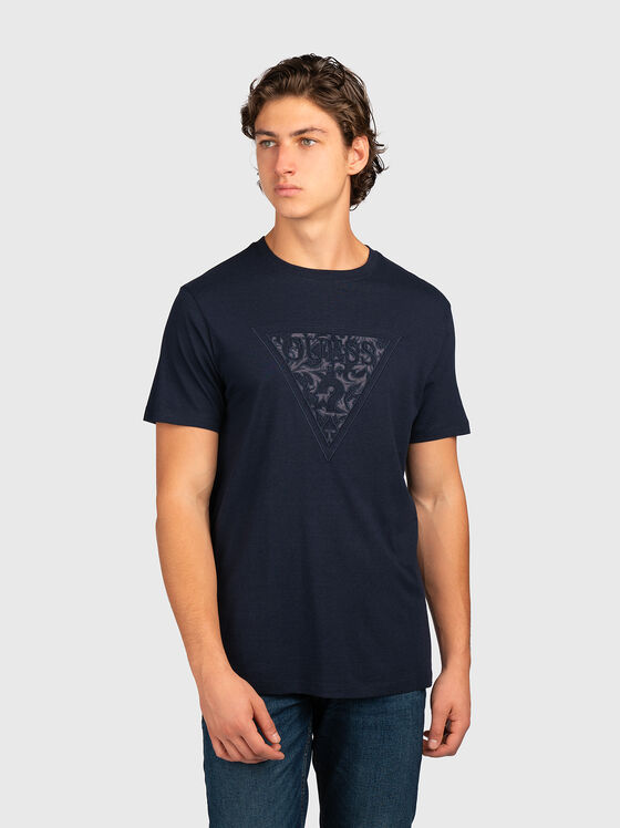 T-shirt with logo embroidery - 1