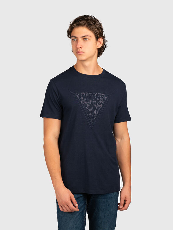 T-shirt with logo embroidery - 1