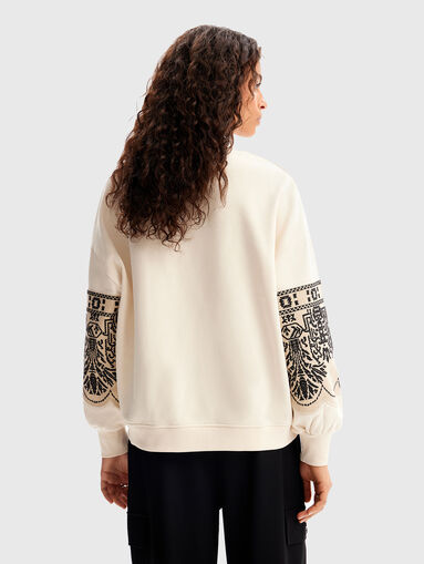 Sweatshirt with accent embroidery - 3