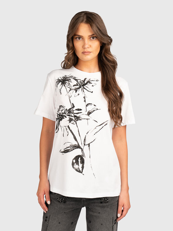 T-shirt with floral print - 1