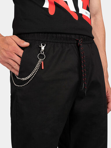 Shorts with a metal accent - 3