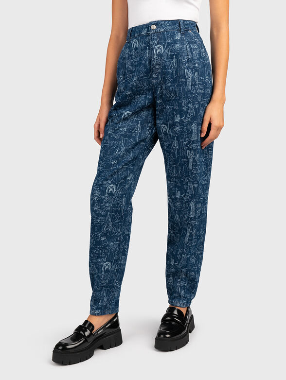 Jeans with art print - 1