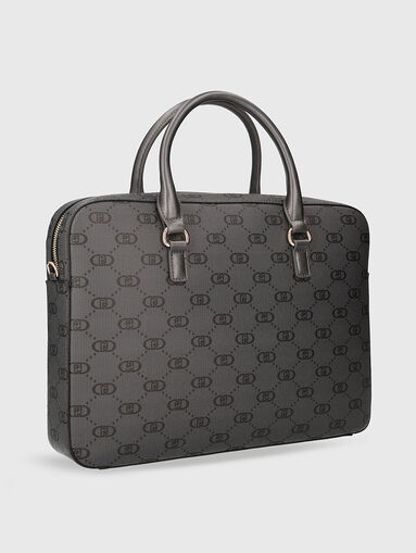 Laptop bag with monogram print - 3