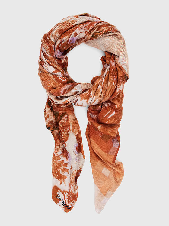 Scarf with floral motifs - 1
