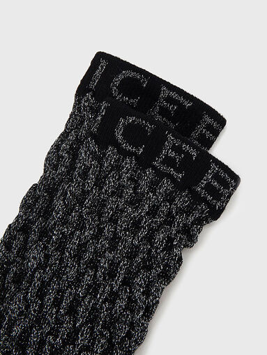 Black socks with texture - 5