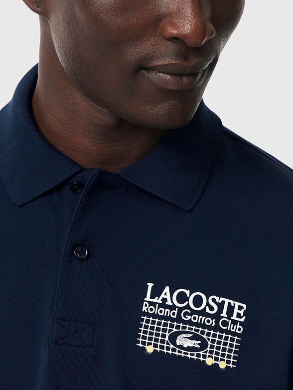 Dark blue polo shirt - 4