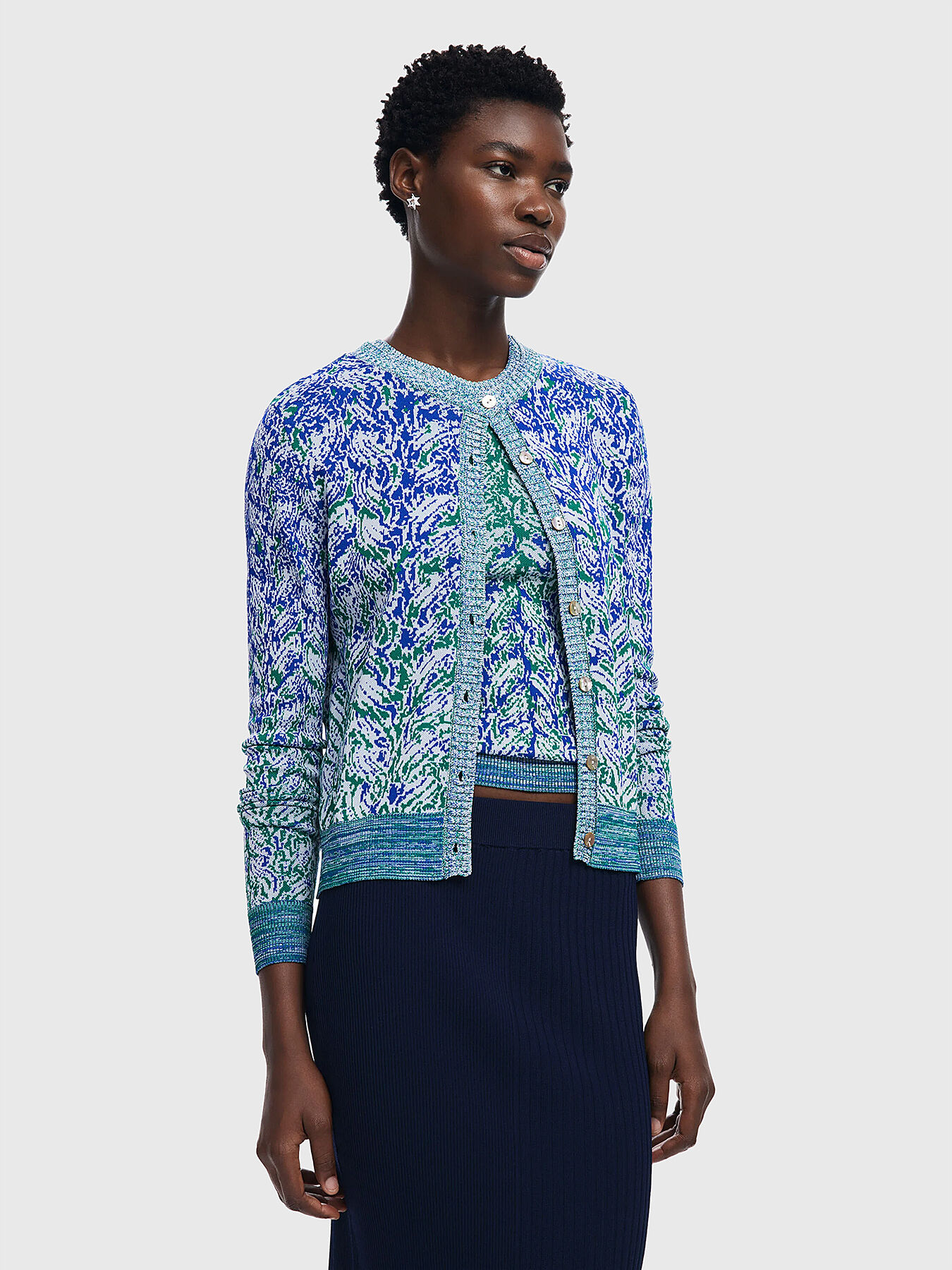 Knitted cardigan with buttons brand DESIGUAL