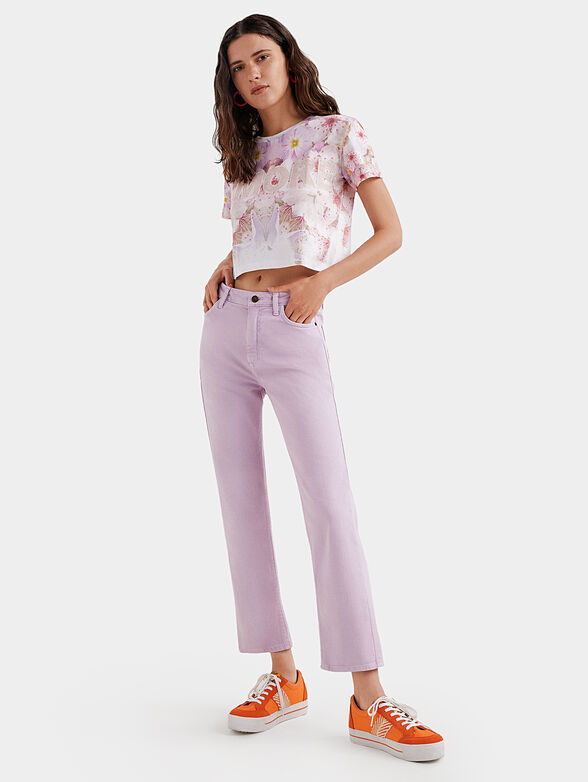 T-shirt with floral prit - 2
