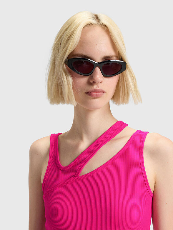 Ribbed tank top with cut-out detail - 4