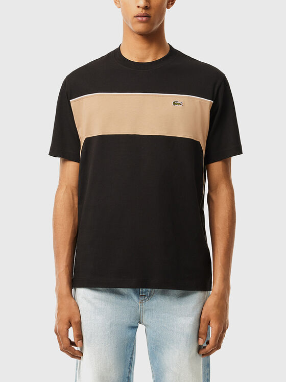 Cotton colourblock T-shirt - 1