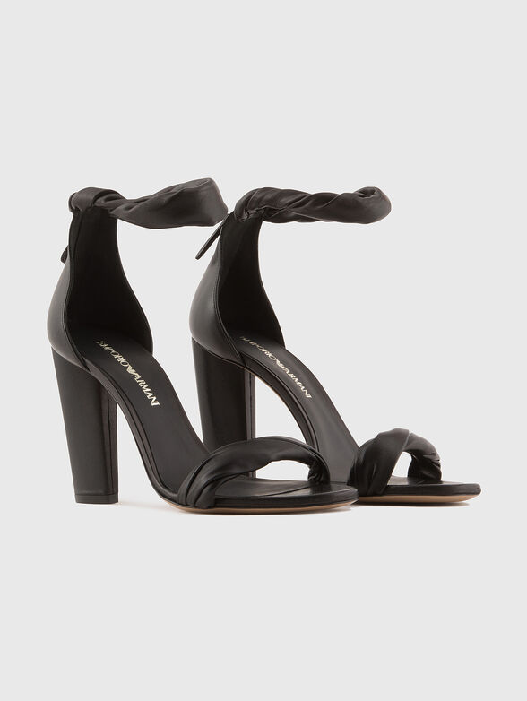 Leather heeled sandals - 2