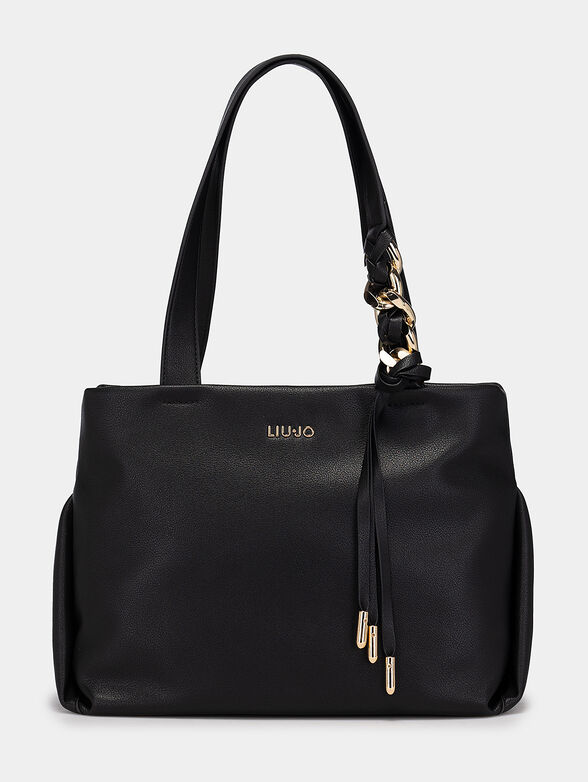 Handbag with accent gold chain  - 1