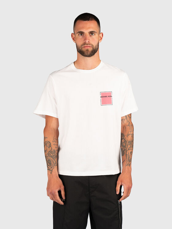 Cotton T-shirt with accent back - 1
