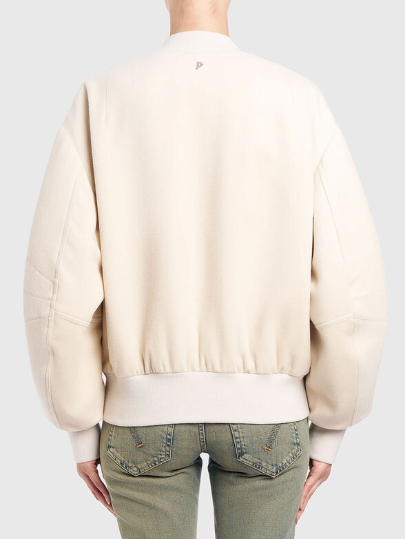 Loose fit bomber wool jacket - 3