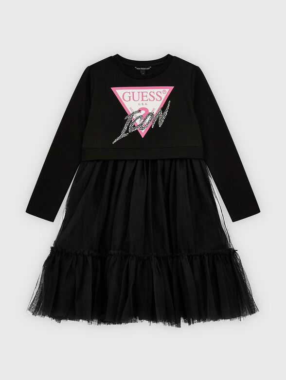 Dress with tulle skirt - 0
