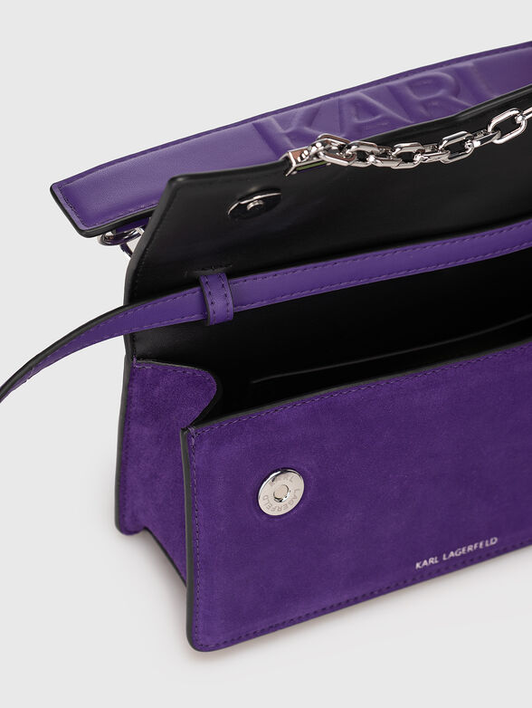 Small crossbody bag in brown colour - 6