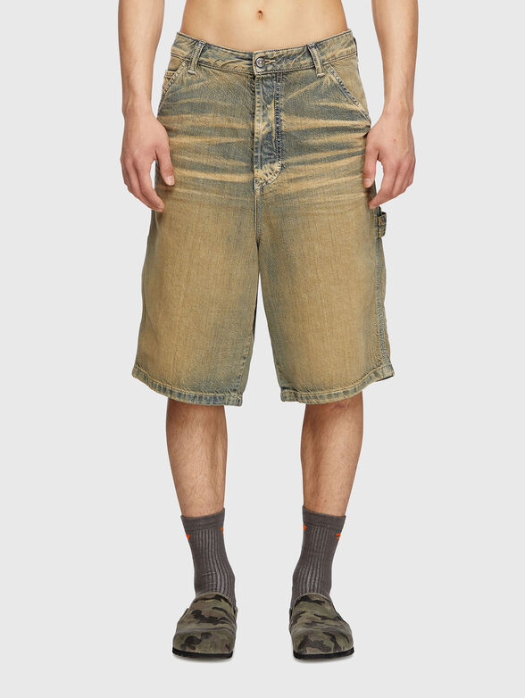 D-LIVERY short denim pants - 1