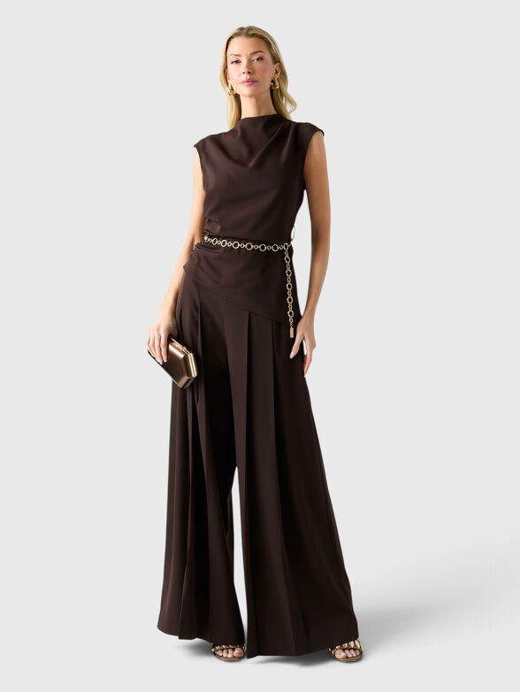 KAMILA Top with accent belt - 2
